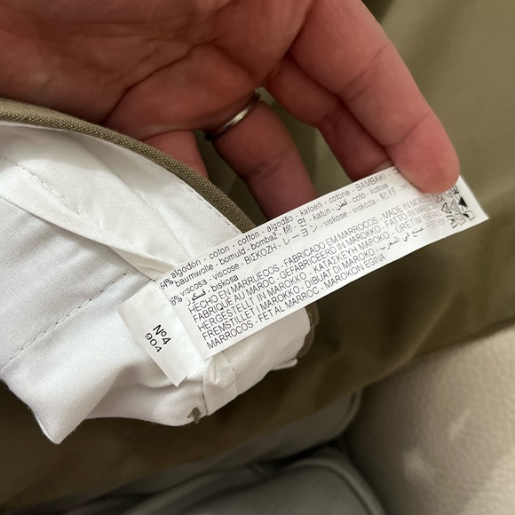 NWT - Zara Women’s Cotton Blended Chino Pants - US Size 30 - Picture 7 of 7